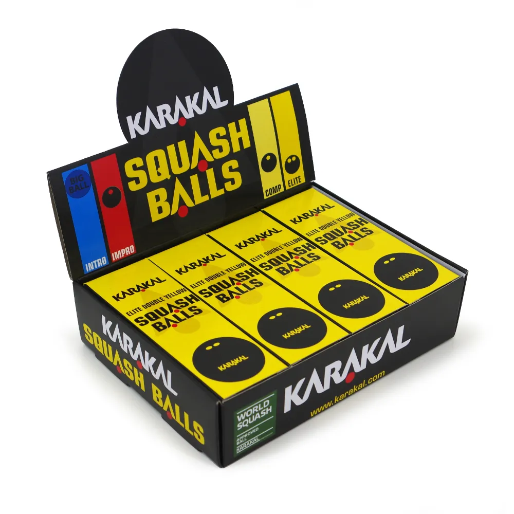 Karakal Double Yellow Dot Squash Balls - Image 3